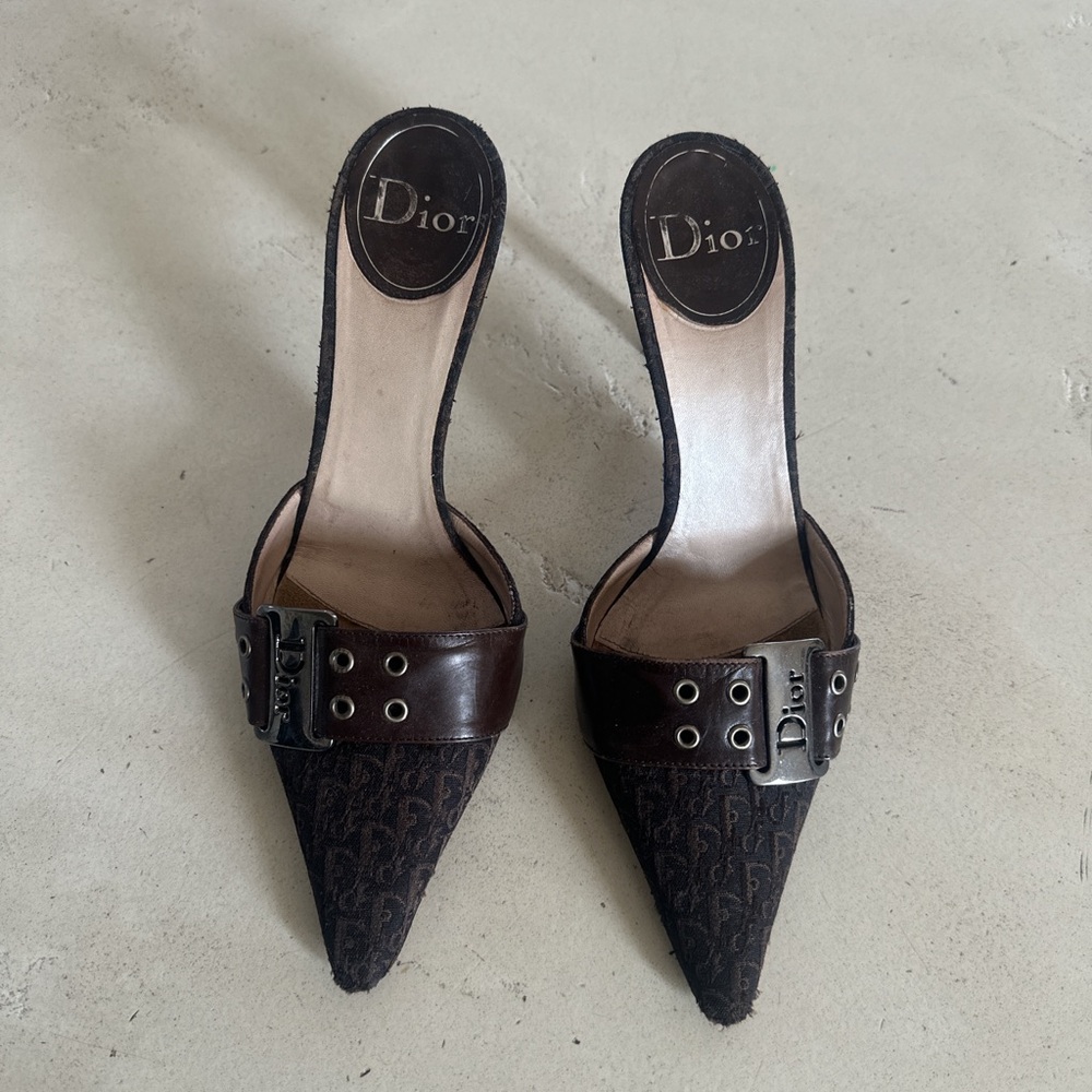 Dior Women's Dark Brown Pointed-Toe Heels